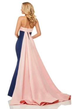 Sherri Hill - 52845 Long Strapless Watteau Mermaid