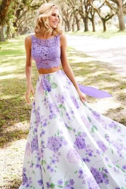 Sherri Hill - 52870 Two Piece Lace A-line Dress