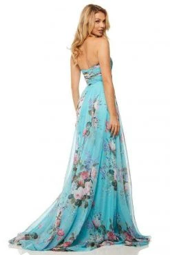 Sherri Hill - 52872 Floral Sweetheart Long A-Line Dress 5 Sherri Hill - 52872 Floral Sweetheart Long A-Line Dress