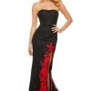Sherri Hill - 52876 Strapless Long Black Dress