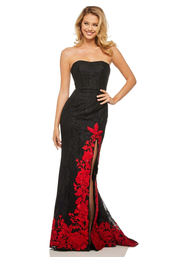 Sherri Hill - 52876 Strapless Long Black Dress 3 Sherri Hill - 52876 Strapless Long Black Dress