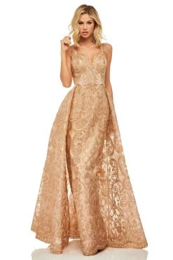 Sherri Hill - 52878 Sweetheart Long Gold Dress