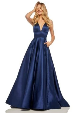 Sherri Hill - 52911 Sleeveless Deep V-neck A-line Dress 14 Sherri Hill - 52911 Sleeveless Deep V-neck A-line Dress
