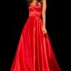 Sherri Hill - 52924 Strapless Satin A-Line Evening Gown