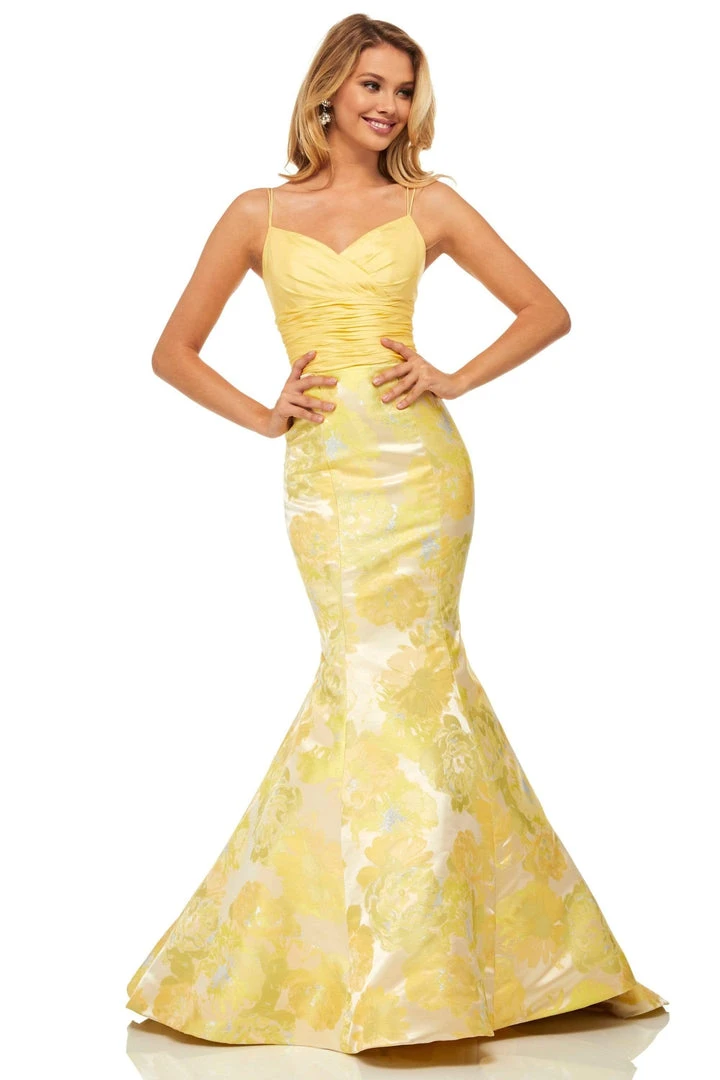 Sherri Hill - 52927 Mermaid Long Yellow Dress 3 Sherri Hill - 52927 Mermaid Long Yellow Dress