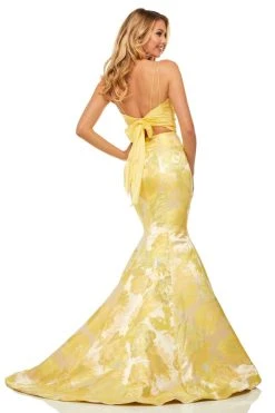 Sherri Hill - 52927 Mermaid Long Yellow Dress 5 Sherri Hill - 52927 Mermaid Long Yellow Dress