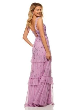 Sherri Hill - 52929 Beaded Tulle Long Dress 5 Sherri Hill - 52929 Beaded Tulle Long Dress