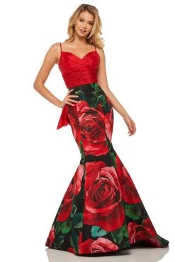Sherri Hill - 52930 Red Mermaid Dress