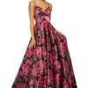 Sherri Hill - 52932 Long Print A-line Dress