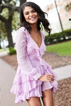 Sherri Hill - 52937 Long Bishop Sleeved Short Pattern Dress 17 Sherri Hill - 52937 Long Bishop Sleeved Short Pattern Dress