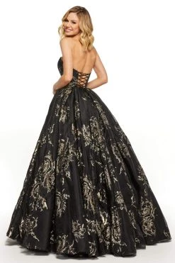 Sherri Hill - 52952 Sweetheart Long A-line Printed Dress