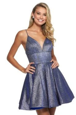 Sherri Hill - 52955 Short Glitter Empire A Line Dress 15 Sherri Hill - 52955 Short Glitter Empire A Line Dress