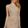 Sherri Hill - 52992 Beaded Halter Short Cocktail Dress 1 Sherri Hill - 52992 Beaded Halter Short Cocktail Dress
