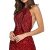 Sherri Hill - 52993 Beaded Halter Fitted Short Dress 2 Sherri Hill - 52993 Beaded Halter Fitted Short Dress