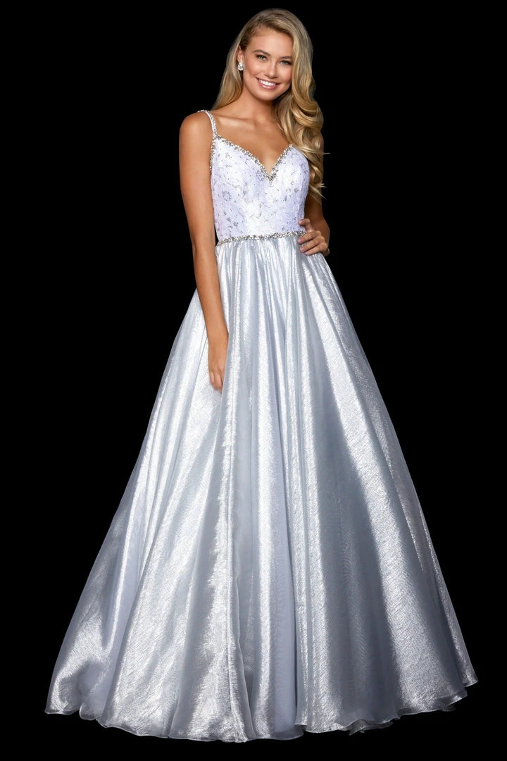 Sherri Hill - 52994 Bedazzled Plunging V-neck Ballgown 3 Sherri Hill - 52994 Bedazzled Plunging V-neck Ballgown