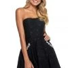 Sherri Hill - 53002 Beaded Lace Strapless Short A-line Dress