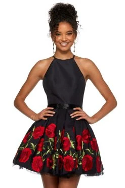 Sherri Hill - 53023 Halter A-line Short Dress 8 Sherri Hill - 53023 Halter A-line Short Dress