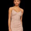 Sherri Hill - 53060 Fully Beaded V-neck Sheath Dress