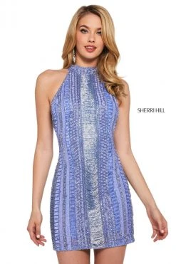 Sherri Hill - 53092 Halter Beaded Short Dress 16 Sherri Hill - 53092 Halter Beaded Short Dress
