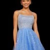 Sherri Hill - 53146 Lattice Textured Bodice Short Dress
