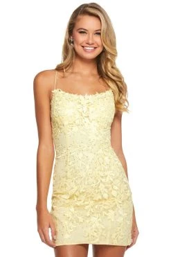 Sherri Hill - 53151 Embroidered Lace Short Dress 22 Sherri Hill - 53151 Embroidered Lace Short Dress