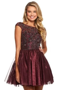 Sherri Hill - 53206 Cap Sleeves Short Dress 9 Sherri Hill - 53206 Cap Sleeves Short Dress