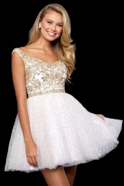 Sherri Hill - 53229 Beaded A-Line Short Dress