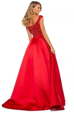 Sherri Hill - 53317 Beaded Off-Shoulder Mikado Ballgown