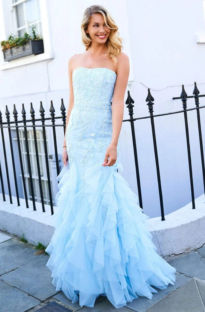 Sherri Hill - 53346 Strapless Lace Bodice Mermaid Tulle Dress 7 Sherri Hill - 53346 Strapless Lace Bodice Mermaid Tulle Dress