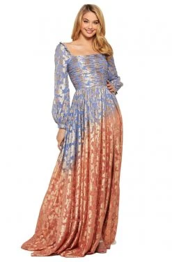 Sherri Hill - 53349 Beaded Long Sleeve A-Line Dress