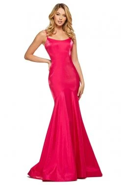 Sherri Hill - 53351 Sleeveless Scoop Neck Long Fitted Mermaid Dress