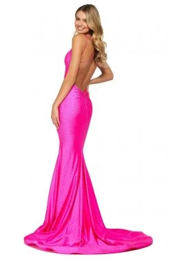 Sherri Hill - 53355 Rhinestone Studded Jersey Mermaid Dress