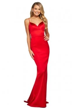 Sherri Hill - 53388 Sweetheart Satin Trumpet Dress 8 Sherri Hill - 53388 Sweetheart Satin Trumpet Dress