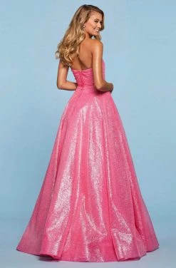 Sherri Hill - 53419 Sweetheart Glitter Ballgown Dress