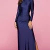 Sherri Hill - 53433 Long Sleeve Jersey Sheath Dress 2 Sherri Hill - 53433 Long Sleeve Jersey Sheath Dress