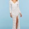 Sherri Hill - 53443 V-Neck Beaded Lace Dress 2 Sherri Hill - 53443 V-Neck Beaded Lace Dress