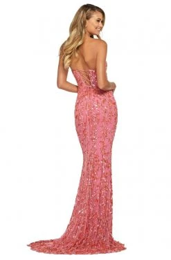 Sherri Hill - 53453 Beaded Strapless Sheath Evening Dress