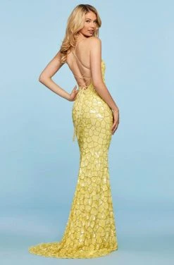 Sherri Hill - 53456 Scale Sequin Long Beaded Dress