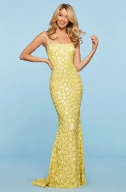 Sherri Hill - 53456 Scale Sequin Long Beaded Dress