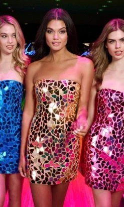 Sherri Hill - 53470 Cut Glass Short Cocktail Dress