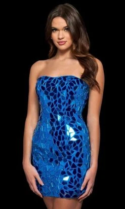 Sherri Hill - 53470 Cut Glass Short Cocktail Dress