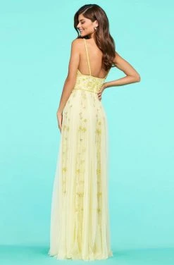 Sherri Hill - 53487 V-Neck Beaded A-Line Dress 5 Sherri Hill - 53487 V-Neck Beaded A-Line Dress