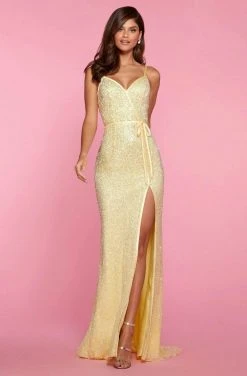 Sherri Hill - 53493 Beaded V-Neck Evening Dress 10 Sherri Hill - 53493 Beaded V-Neck Evening Dress