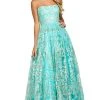 Sherri Hill - 53513 Strapless Lace-Up A-Line Dress