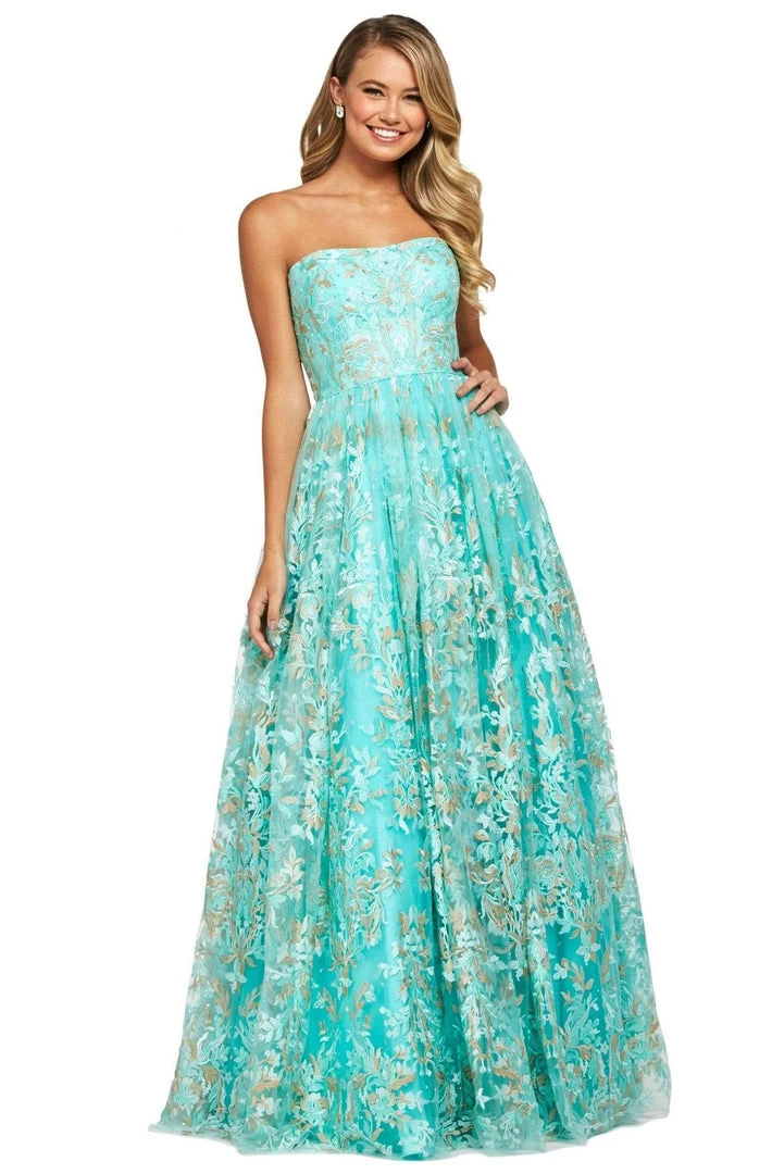 Sherri Hill - 53513 Strapless Lace-Up A-Line Dress 3 Sherri Hill - 53513 Strapless Lace-Up A-Line Dress
