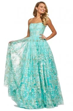 Sherri Hill - 53513 Strapless Lace-Up A-Line Dress 7 Sherri Hill - 53513 Strapless Lace-Up A-Line Dress