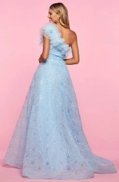 Sherri Hill - 53522 Asymmetrical Beaded A-Line Dress