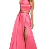 Sherri Hill - 53527 Beaded Two Piece Bateau Mikado A-Line Dress