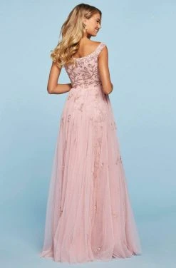 Sherri Hill - 53542 Bateau Beaded Fitted Dress