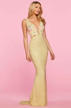 Sherri Hill - 53550 Fitted Beaded Sheath Dress